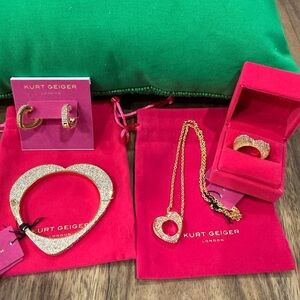 Kurt Geiger Gold Jewelry Set NWT